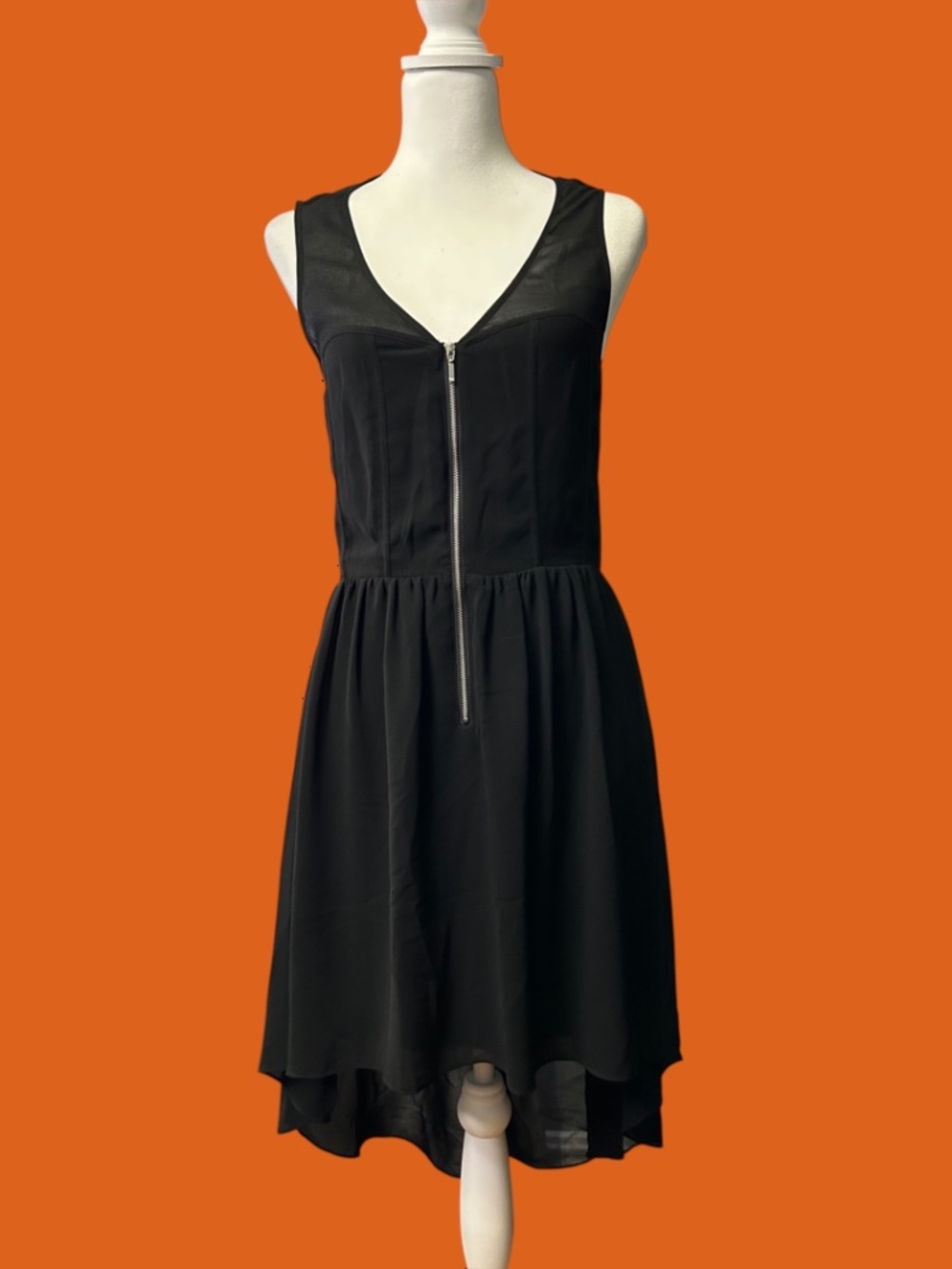 Bebe Black Open Back Dress